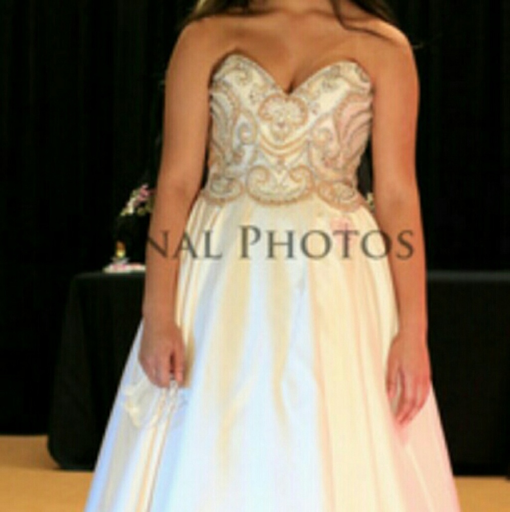 Champagne and gold dress